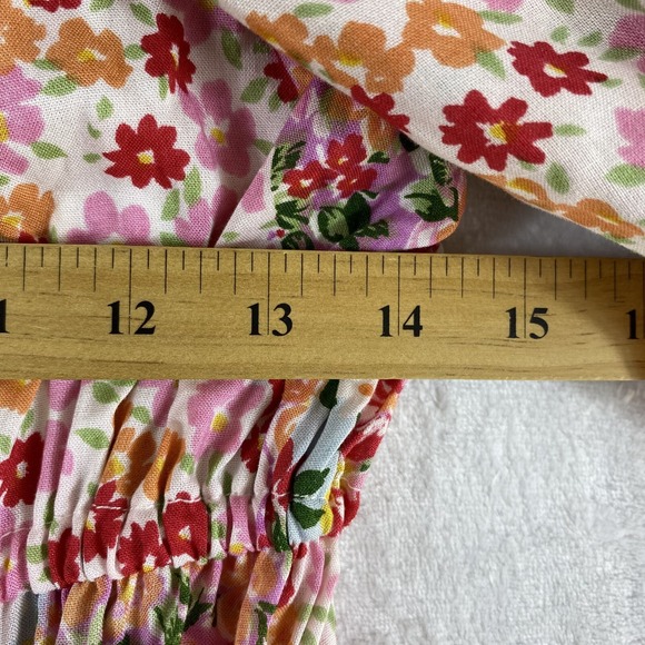 NWT‎ Angie Mini Dress Women Sz S Colorful Floral Cottagecore - Picture 6 of 8